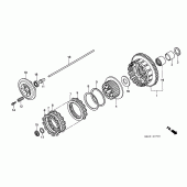 Схема вузла: Зчеплення для Honda CBR1000 CBR1000F