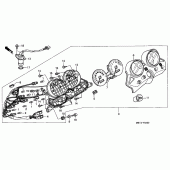 Схема вузла: Панель приладів для Honda XL1000V Varadero