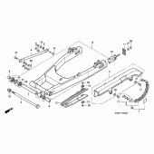 Схема узла: Задний рычаг (Маятник) для Honda VF750 Magna