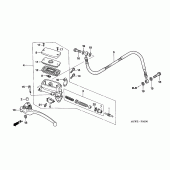 Схема вузла: Головний циліндр зчеплення для Honda VFR800 VFR