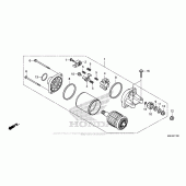 Схема вузла: Стартер електричний для Honda CBR650F