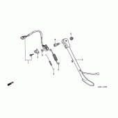 Схема вузла: Центральна підніжка для Honda GL1500 F6C