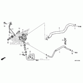 Схема вузла: Система індукції повітря для Honda CRF450 CRF450X