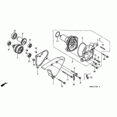 Схема узла: Водяной насос для Honda VT1100 Shadow Aero
