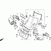 Схема вузла: Вітрове скло для Honda ST1100 Pan-European