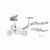 Схема вузла: Label read the manual (CB600F2) для Honda CB600F Hornet
