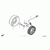 Схема вузла: Генератор для Honda CBR900RR CBR954RR Fireblade