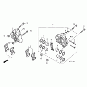 Схема узла: Передний тормозной суппорт (CB1000R) для Honda CB1000 CB1000R