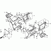 Схема узла: Нижний обтекатель для Honda CBR600 CBR600F3