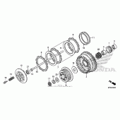 Схема узла: Сцепление для Honda CB1000 CB1000R