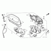 Схема вузла: Панель приладів для Honda NX650 Dominator