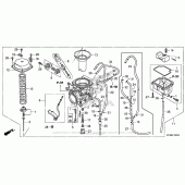Схема вузла: Карбюратор для Honda XR650