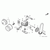 Схема узла: Масляный фильтр/маслонасос для Honda XL650 Transalp
