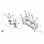 Схема вузла: Клапанна кришка для Honda CBF1000