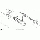 Схема вузла: Стартер електричний для Honda CBR600 CBR600F2