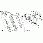 Схема вузла: Амортизатор задній для Honda NX250