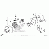 Схема вузла: Фара для Honda VT1300 Fury