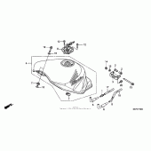 Схема узла: Топливный бак для Honda RVT1000R RVT RC51