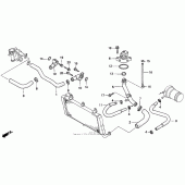 Схема вузла: Water pipe 95 для Honda ST1100 Pan-European