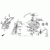 Схема вузла: Паливний бак для Honda CRF150 CRF150RB