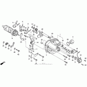 Схема вузла: Копірний вал і Вилки і Вал перемикання для Honda CB750 Nighthawk