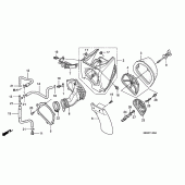 Схема вузла: Повітряний фільтр (CRF450R2) для Honda CRF450 CRF450R
