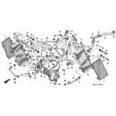 Схема вузла: Радіатор для Honda XL1000V Varadero