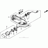 Схема узла: Задний фонарь (Стоп-сигнал) для Honda VTR250 VTR