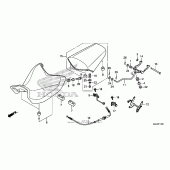 Схема вузла: Сидіння для Honda NC700