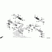 Схема вузла: Step (1) для Honda VT750 Shadow Aero