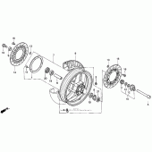 Схема узла: St1100a front wheel 95-98 для Honda ST1100 Pan-European