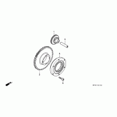 Схема узла: Привод стартера для Honda CBR600 CBR600F