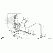 Схема вузла: Циліндр зчеплення для Honda CB1000 CB1000R