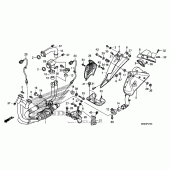 Схема узла: Выхлопная система для Honda VFR1200 VFR