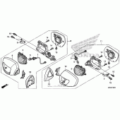 Схема узла: Поворотники + mirror для Honda GL1800 Gold Wing F6B Bagger