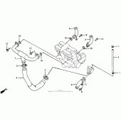 Схема узла: Water pipe для Honda CB1000 CB1000F