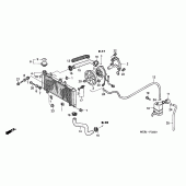 Схема вузла: Радіатор (CBF600S / SA) для Honda CBF600
