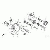 Схема узла: Трансмиссия для Honda FJS600 Silver Wing