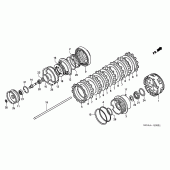 Схема вузла: Зчеплення (GL1800A4 / A5) (GL18 006/7/8) для Honda GL1800 Gold Wing