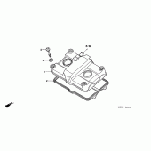 Схема узла: Клапанная крышка для Honda CBF500