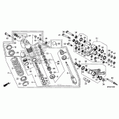 Схема вузла: Задній амортизатор для Honda CRF450 CRF450R