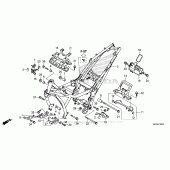 Схема вузла: Рама для Honda NC700