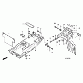 Схема вузла: Заднє крило для Honda CBF1000