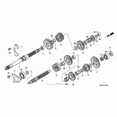 Схема узла: Трансмиссия для Honda NRX1800 Valkyrie Rune