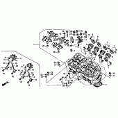 Схема вузла: Головка циліндра для Honda CBR1000 CBR1000F Hurricane