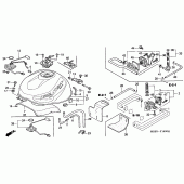 Схема вузла: Паливний бак для Honda VTR1000 Firestorm
