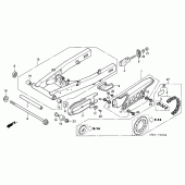 Схема вузла: Задній важіль (Маятник) для Honda XR125