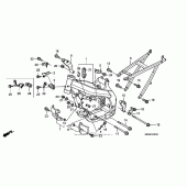 Схема вузла: Рама (05-) для Honda CRF450 CRF450R