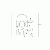 Схема вузла: Custom windshield для Honda VT750 Shadow Spirit