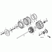 Схема вузла: Зчеплення для Honda CRF250 CRF250R